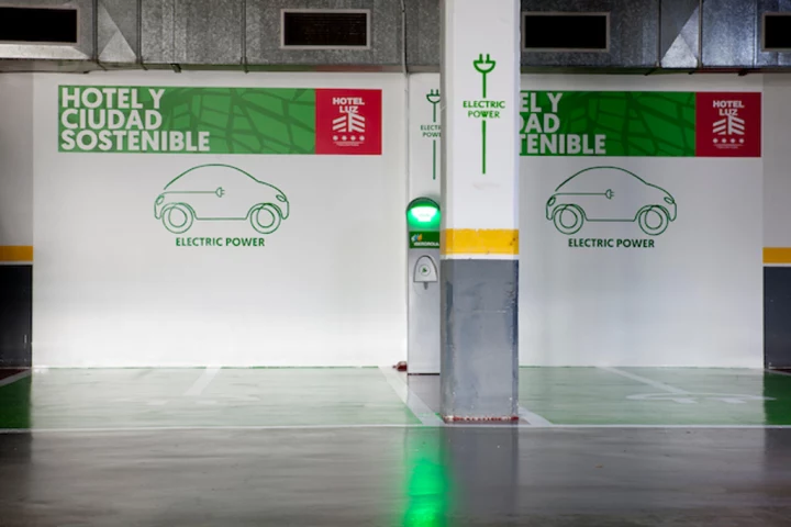 Punto de carga de vehículos eléctricos
